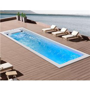 Foshan Prefabricated Large Swimming Pool Hot Tub Combo Supplies  HS-PC08ST7