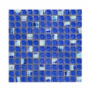 Blue Glazed Ceramic Tile Customized Size HMB-2129