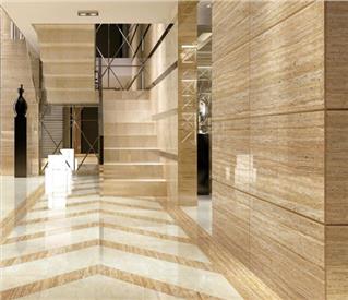 Beige Polished Ceramic Floor Tile 600 x 1200mm HB6389