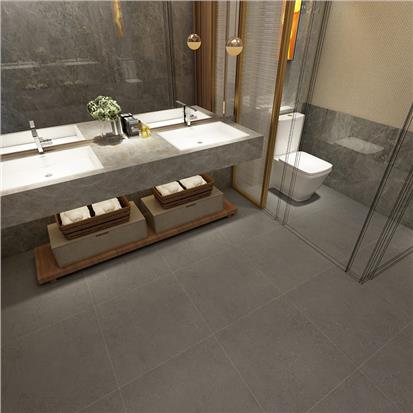 Grey Polished Ceramic Floor Tile 600 x 600mm HBF022