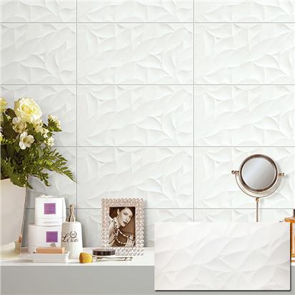 White Polished Ceramic Tile 300 x 600mm HJY6361