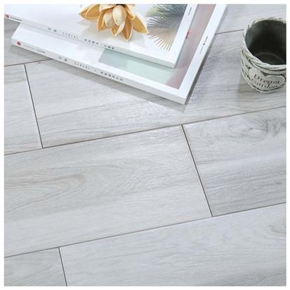 Grey Glazed Ceramic Wood Tile 150 x 900mm HMF915618