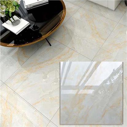 White Polished Ceramic Floor Tile 600 x 600mm HS603GN