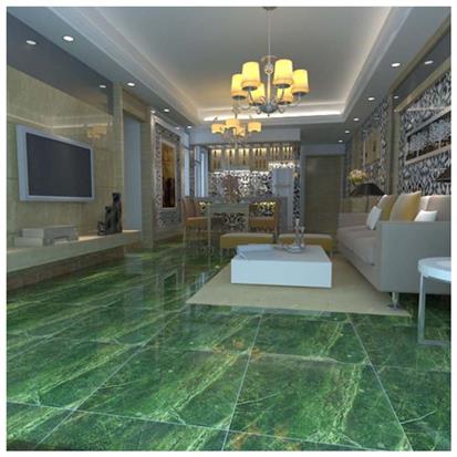Green Polished Ceramic Floor Tile 600 x 600mm HS616GN