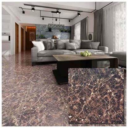 Brown Polished Ceramic Floor Tile 600 x 600mm HS622GN