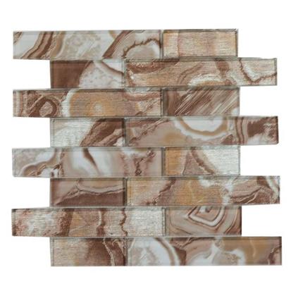 Brown Polished Ceramic Tile 300 x 300mm YQ1098