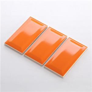 Orange Glossy Ceramic Tile 75 x 150mm 751509X
