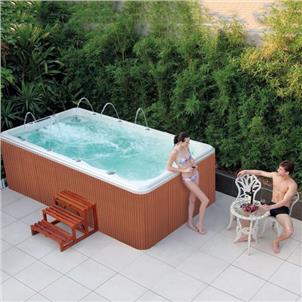 Mini Frame Garden Water Swim SPA Endless Acrylic Above Ground Jacuzzi Outdoor SPA Swimming Pool  HS-S3808