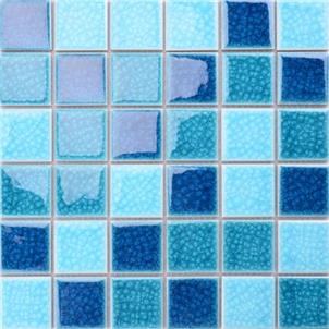 Blue Glazed Ceramic Tile Customized Size MD030T