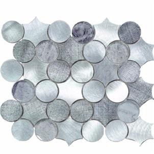 Silver Grey Glazed Ceramic Tile Customized Size HJN20