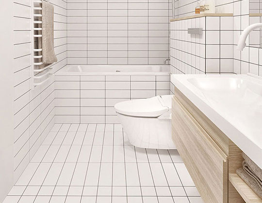 Subway Floor Tile Beautiful With, Bathroom Subway Tile