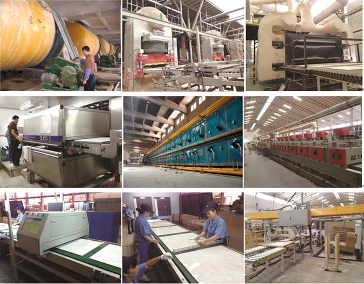 glazed porcelain ceramic floor tiles produce process