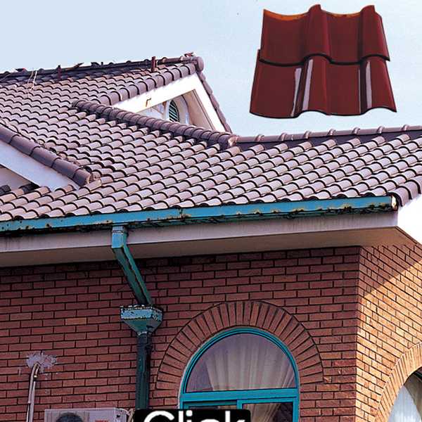 Brown S1 Spanish Tile Roofing /Roof Tile Underlayment/ Decorative Roof Ridge Tiles