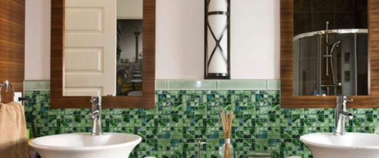 Green Bathroom Wall Tiles