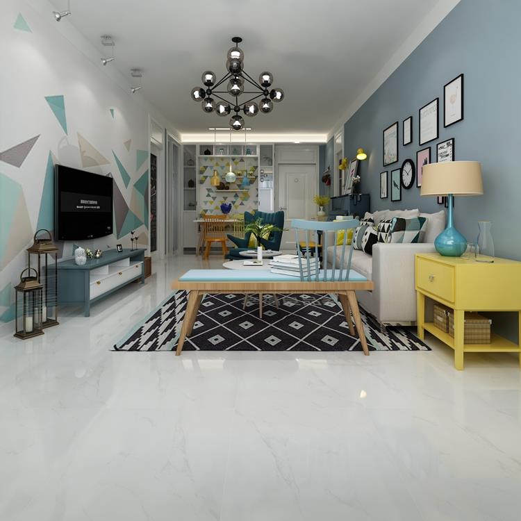 White Glazed Ceramic Floor Tile