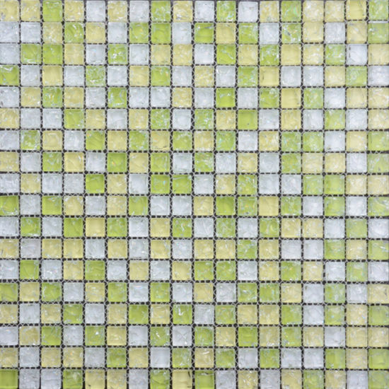Yellow Glazed Glass Mosaic Tile