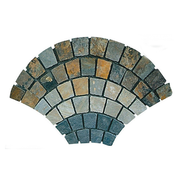 Coloured Stone Floor Tiles/ Stone For Garden Flooring/Stone Flooring Pattern Hs- Wt119