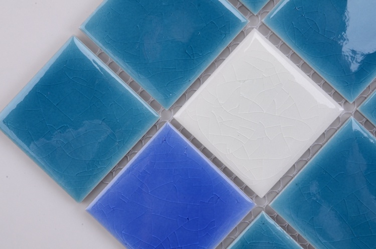 for Sale Decorative Blue Ceramic Mosaic Swimming Pool Tiles