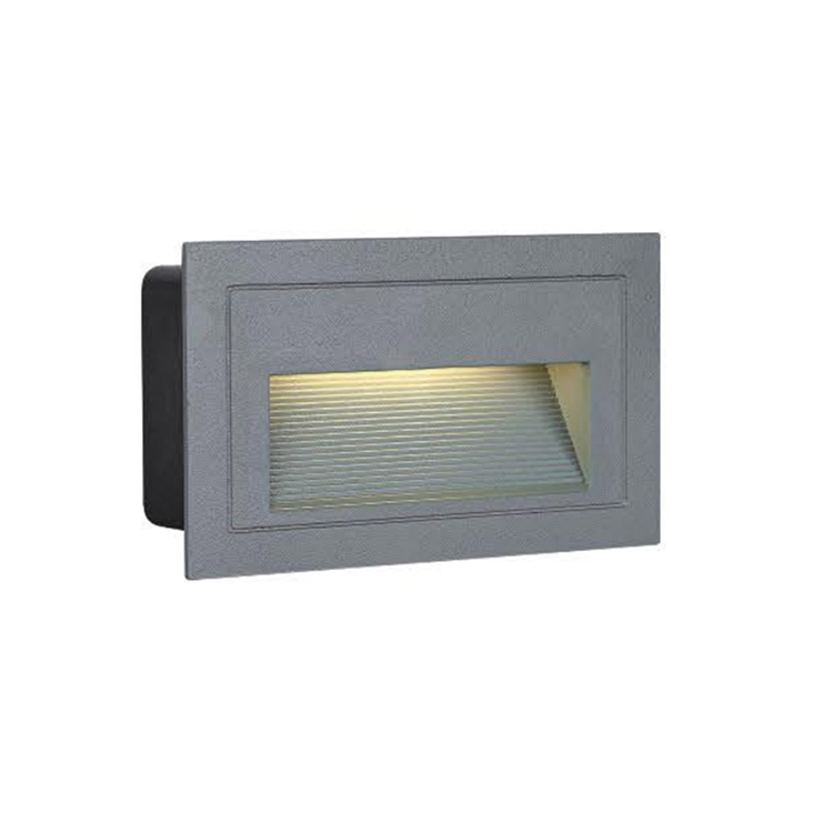 Hanse 3 Watt Outdoor Rectangle Recessed Aluminum LED Step Light