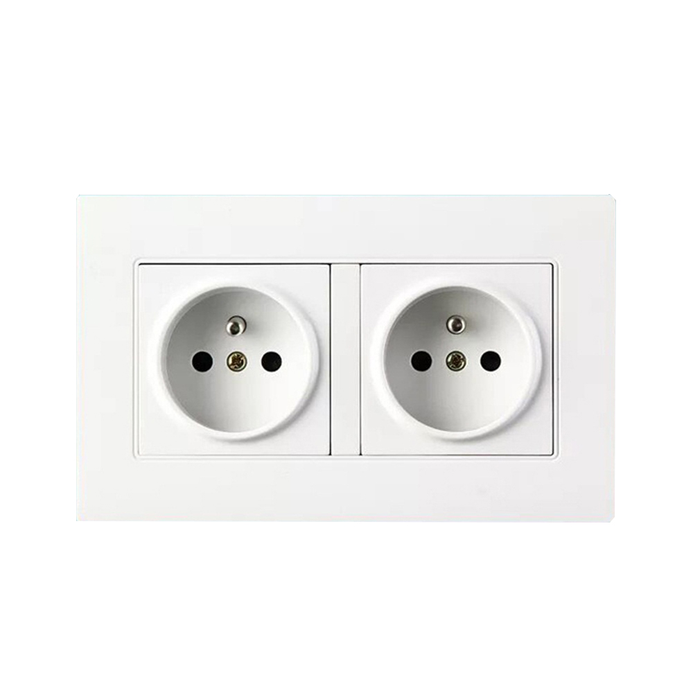 french double socket outlet