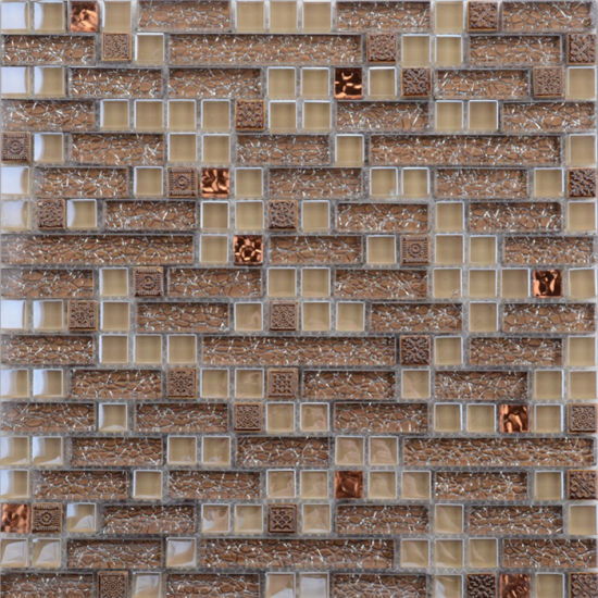 Red Glazed Glass Mosaic Tile