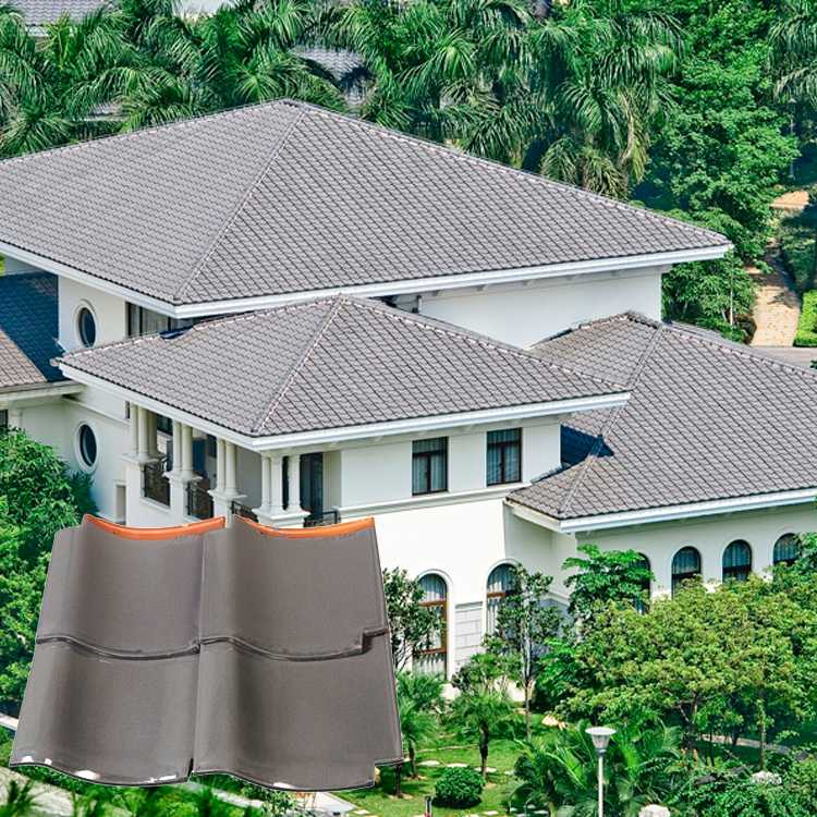 Grey 1330*420Mm Guangzhou Usa Ceramic Roofing Kerala Prices Roof Tiles