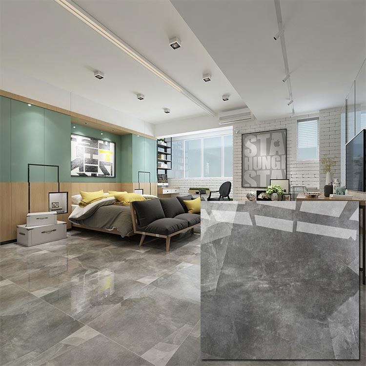 charcoal-gray-polished-porcelain-floor-tile