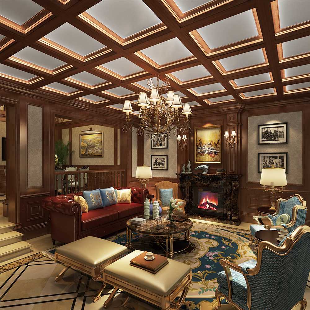 600X600mm Integrated Suspended Coffered Ceiling Decoration