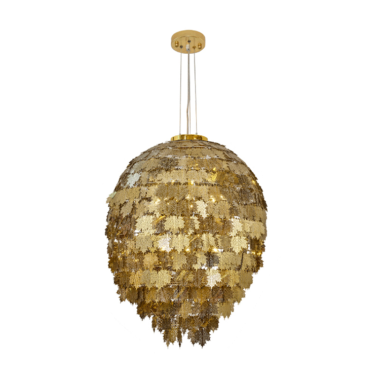 Hanse Retro Crystal Glass Lampshade LED Chandelier