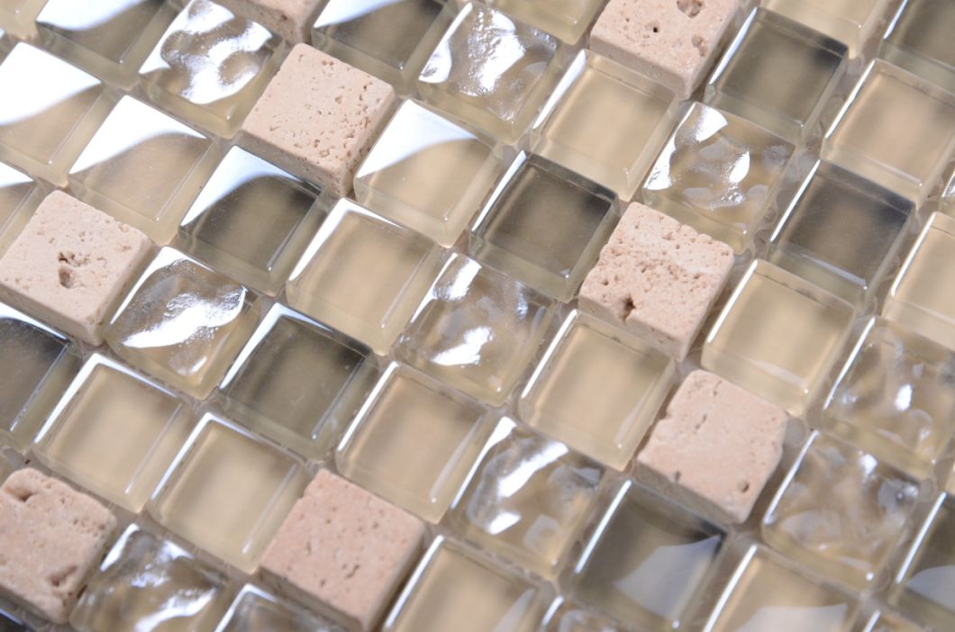 Background Decoration Natural 30*30 Tiles Marble Glass Stone Mosaic