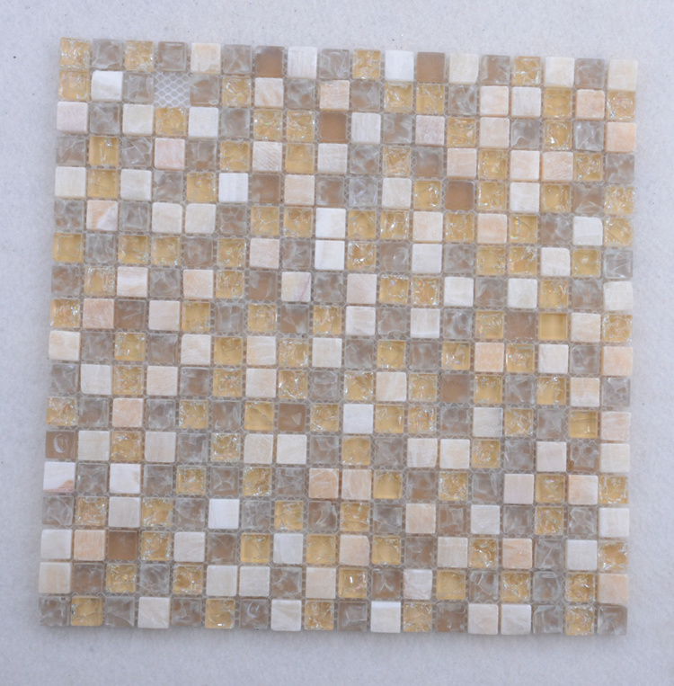 Bathroom Background Decorative Faceted Elegant Glass Mosaic Tiles