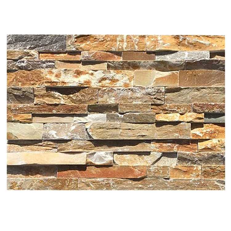 Coloured Manmade Culture Stone Claddings For Exterior Wall House