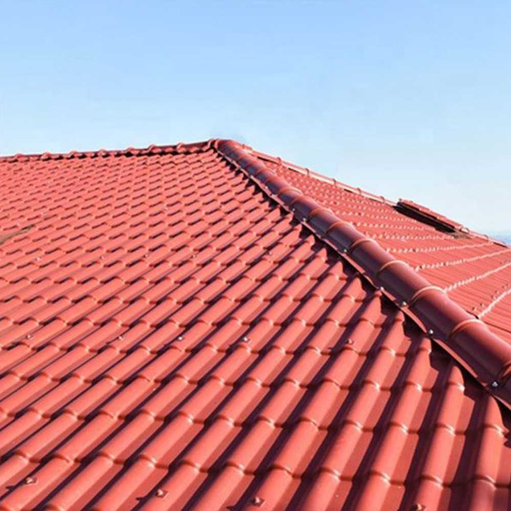 Orange Synthetic Resin Fire Resistant Terrace Insulated Roof Panels Shingle Roof Tiles Plastic Roofing Sheets Prices In India