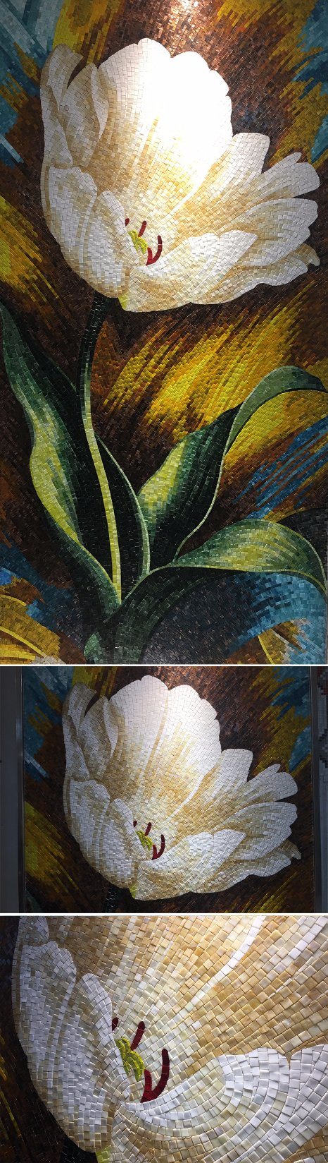 European Style Living Room Colour Mixture Glass Mosaic Art Designs
