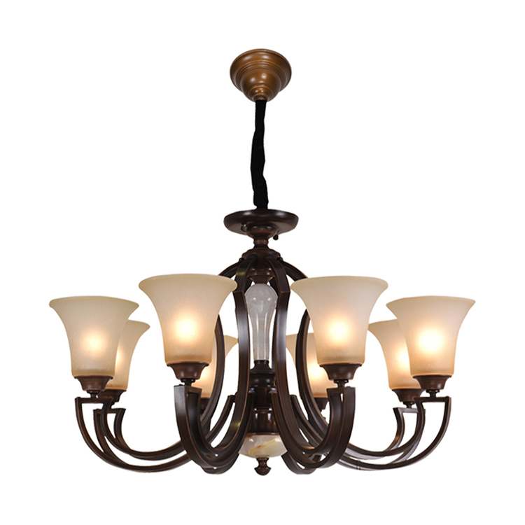 Hanse 6 Head Odeon Turkish Retro Industrial Chandelier