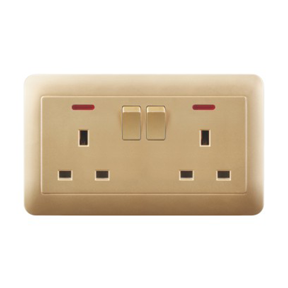2 gang intermediate wall 2 way switch with indicator