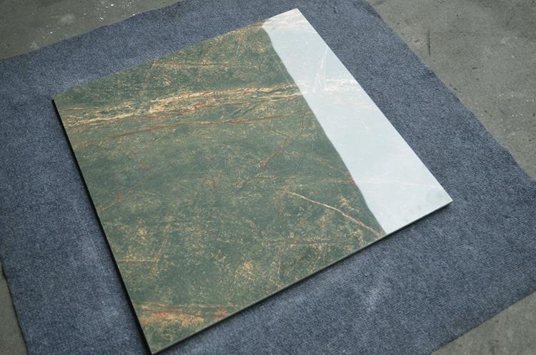 green floor tile