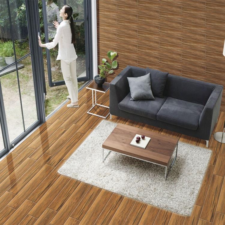 glazed porcelain wood floor tile