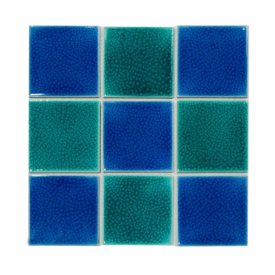 Blue Glazed Ceramic Tile