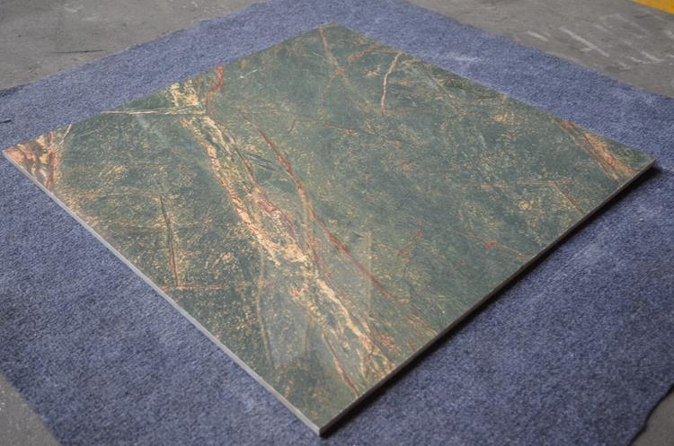 green ceramic floor tiles