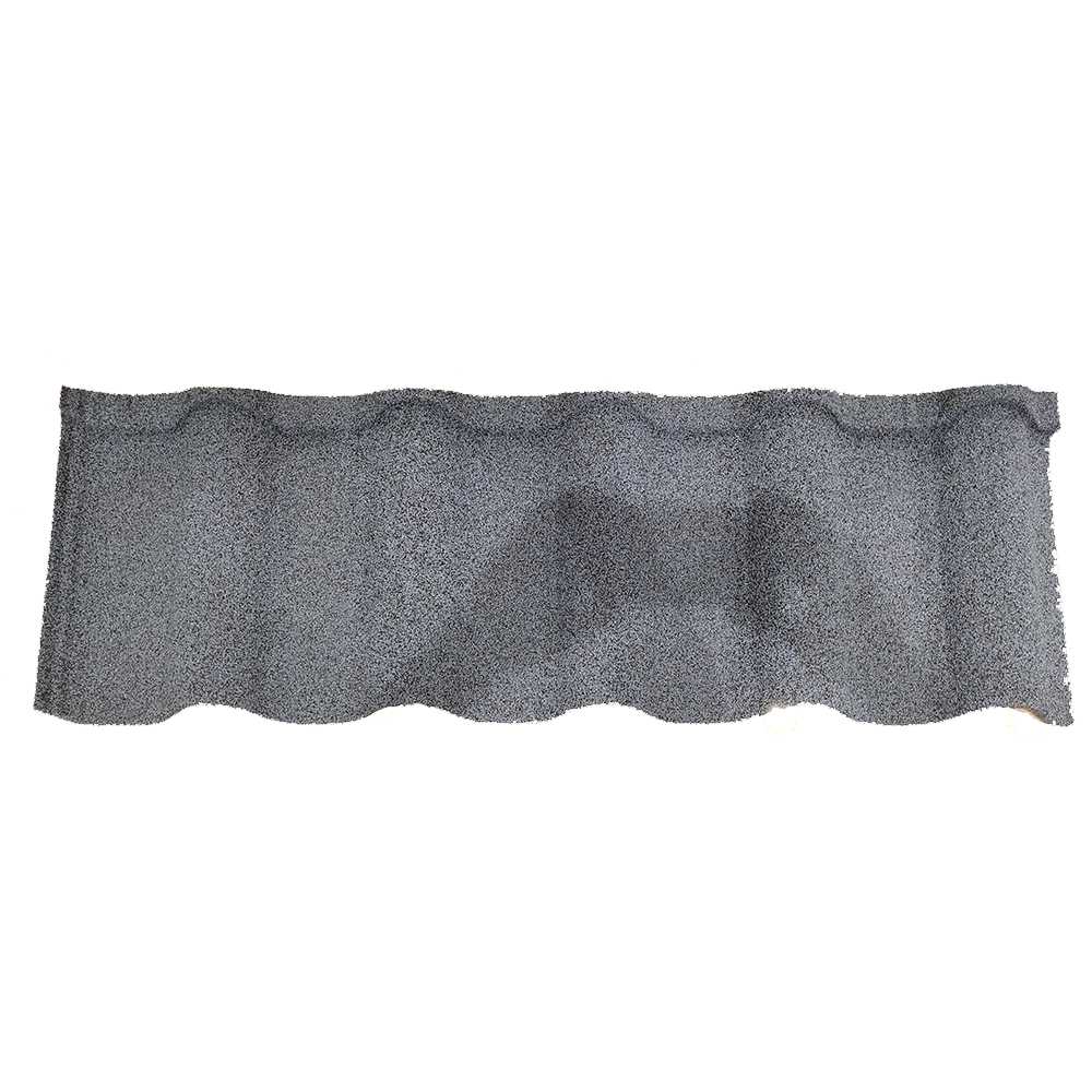 Dark Grey Quality Stone Coated Steel Roofing Tiles Sheets For Nigeria