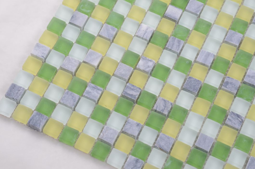 Exterior House Decorative Office Glass Wall Stone Mosaic Tile
