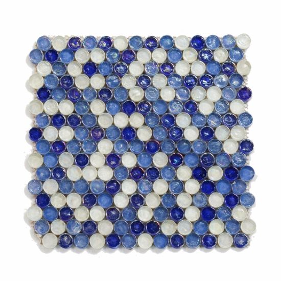 Blue Glazed Glass Mosaic Tile