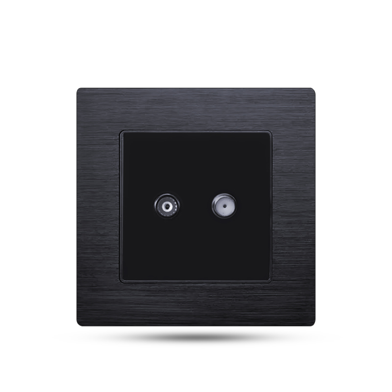 living room 220v 1 gang satellite tv wall socket