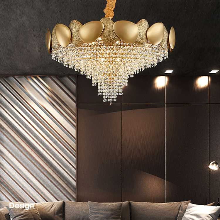 Hanse Bronze Luxury Glass Led Chandelier