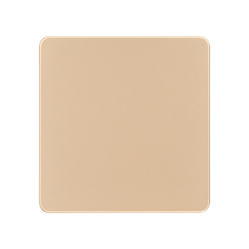 Baking paint gold series home electric wall switch blank plate