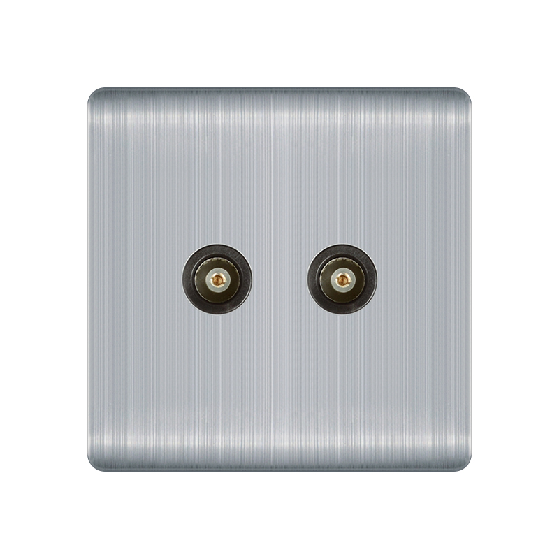2 way tv/fm/sat catv wall socket/wall outlet