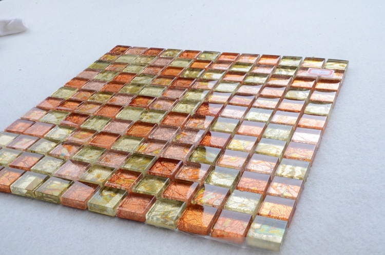 Foshan Wholesale Colorful Rainbow Color Glass Mosaic Tile
