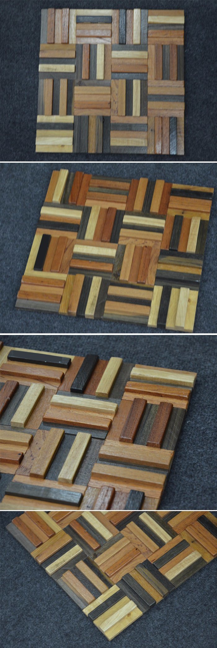 Wholesale Best Price Natural Solid Wood Mosaic for Wall Decoration