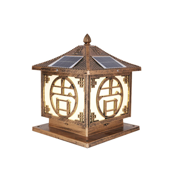 Chinese traditional style outdoor  landscape lighting solar street lights